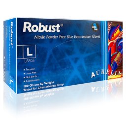 Manusi Examinare si Protectie Nepudrate Nitril Aurelia® Robust® Blue 100 Buc