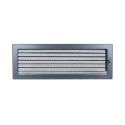 Grila de ventilatie metalica cu inchidere-negru grafit/170 x 490