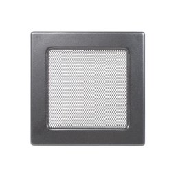 Grila de ventilatie metalica-negru-grafit/220 x 220