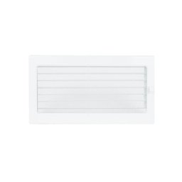 Grila de ventilatie metalica cu inchidere-alb/300 x 170