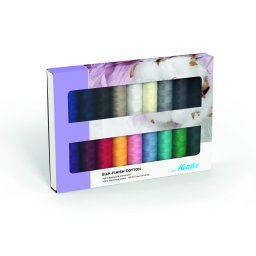 Ata Cusut si Quilting Mettler Coton Silk-Finish, Set 18 buc, No50 150m