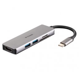 Docking station USB 3.1-C la HDMI 4K@30 Hz, 2 x USB-A, 1 x slot SD, 1 x slot micro SD, D-LINK DUB-M530