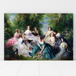 Tablou Franz Xaver Împărăteasa Eugénie și doamnele sale de onoare RFXW2 (Dimensiune LxH: 60x40cm)