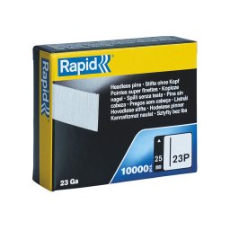 Micro Pini Rapid 23P 25, cuie fara floare, otel galvanizat, pentru pervaze usi, mobilier si baghete decorative, 10000 bucati 5001360