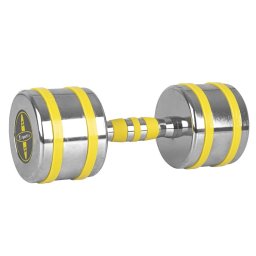 Gantera cromata inSPORTline Yellsteel 14 Kg