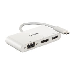 Adaptor USB-C la HDMI/VGA/DisplayPort T-M, D-LINK DUB-V310