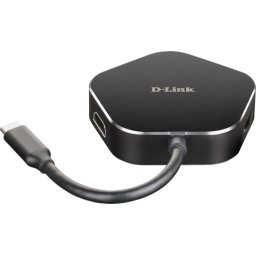 Docking station USB-C la HDMI 4K, 2 x USB-A, 1 x USB-C PD (Power Delivery), D-LINK DUB-M420