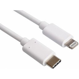 Cablu de date si incarcare USB-C la iPhone Lightning MFI T-T 0.5m Alb, kipod52