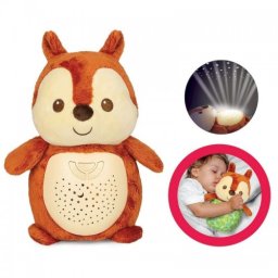 Lampa de veghe muzicala cu proiector multicolor Squirrel