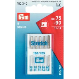 Set 5 ace cusut 130/705 material elastic (stretch) finete 75-90, Prym, 152340