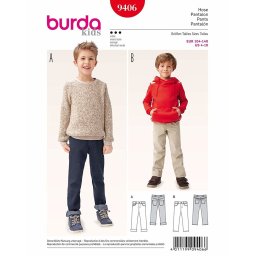 Tipar Burda Jeans copii 9406
