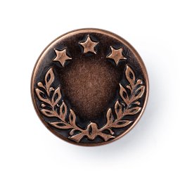Nasturi pentru jeans, model Laurel Wreath, 8 bucati, 17 mm, cupru antic, Prym, 622241