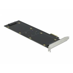 PCI Express x2 Card cu 4 x HDD/SSD SATA 22 pini (date + alimentare) RAID, Delock 90433