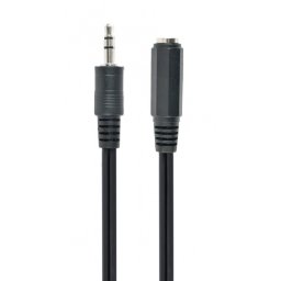 Cablu prelungitor jack stereo 3.5mm M-T 2m Negru, Gembird CCA-423-2m
