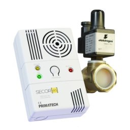Detector de gaz metan Secor M cu electrovalva de alama 1/2, echipament complet, transport gratuit