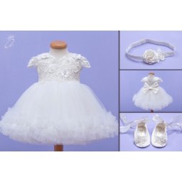Set botez 3 piese Angel Flower