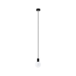 Lustră pe cablu EDISON 1xE27/60W/230V negru