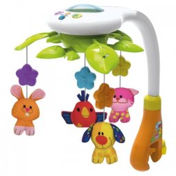 Carusel muzical cu proiector Pets
