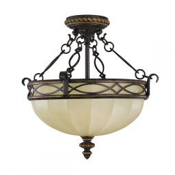 Plafonieră Drawing Room, D:39,4cm, 2xE27, nuc, FE-DRAWING-ROOM-SFC