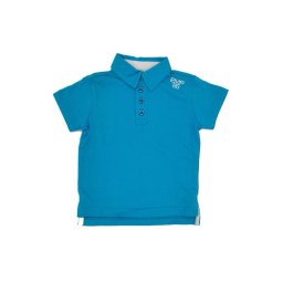 Tricou polo pentru baieti,culoare albastru turcoaz, Emporio88 12luni