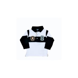 Tricou polo pentru baiat culoare alb/bleumarin, Mayoral, 9luni