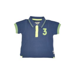 Tricou polo culoare albastru indigo/verde/galben, Mayoral