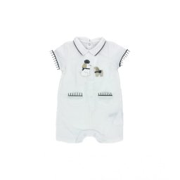 Salopeta bebe cu buzunare, Mayoral 6-9luni (culoare crem)