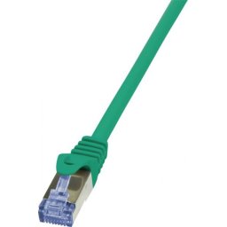 Cablu de retea RJ45 SFTP cat. 6A LSOH 0.25m verde, Logilink CQ3015S