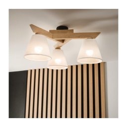 Lustr ANTONIO 3xE14/40W/230V, montaj plafon, stejar