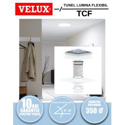 Tunel solar de lumina flexibil pentru acoperis tip terasa Velux TCF