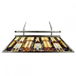 Suspensie biliard INGLENOOK Tiffany, bronz, L:120cm, 3xE27, H:55-199cm, QZ-INGLENOOK-ISLE