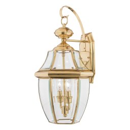 Aplică NEWBURY Large, alamă, H:50.8cm, IP44, 2 becuri, QZ-NEWBURY2-L-PB