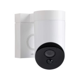 Camera de supraveghere de exterior Somfy, Wifi, 1080p Full HD, Sirena 110 dB, Posibila conexiune la corpul de iluminat existent - Alb