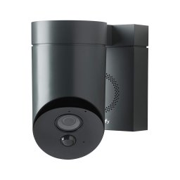 Camera de supraveghere de exterior Somfy, Wifi, 1080p Full HD, Sirena 110 dB, Posibila conexiune la corpul de iluminat existent - Gri