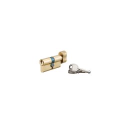 Butuc usa, cu buton, 30 x 30 mm, 3 chei, profil european - SP