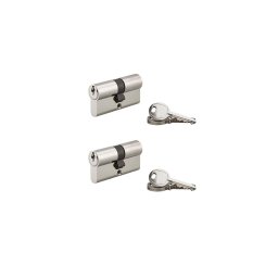 Lot de 2 cilindri usa, 30 x 30 mm, profil european, 6 chei - SP