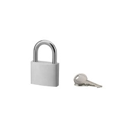 Lacat de exterior, cu cheie, aluminiu, 50 mm, 2 chei - SP