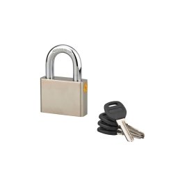 Lacat de santier, 60 mm, cu disc, 4 chei reversibile, nichelat - SP