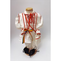 Compleu traditional baietel Rosu