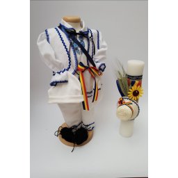 Set Traditional Botez - Costumas baiat Lumanare baiat 3