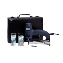 Kit capsator electric Rapid PRO R553 pentru tapiterie, mobilier si textile, reglare forta impact, capse 53 8-20 mm si cuie 8 15-20 mm 10642912