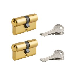 Set 2 Cilindri usa, profil european, 30 x 30 mm, 6 chei, Serruprix