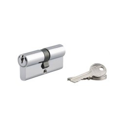 Butuc usa, profil european, 35 x 35 mm, 3 chei, finisaj nichelat, Serruprix