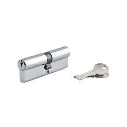 Butuc usa, profil european, 45 x 45 mm, 3 chei, finisaj nichelat, Serruprix