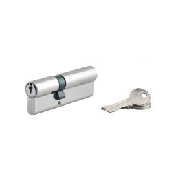 Butuc usa, profil european, 35 x 55 mm, 3 chei, finisaj nichelat, Serruprix