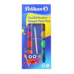 Pelikan Acuarele 12 Culori+ Alb De Zinc + Pensula