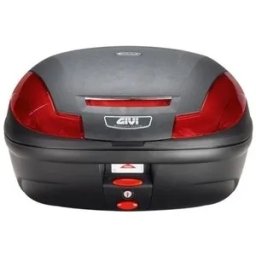 Cutie / Topcase Moto GIVI E470N MONOLOCK · Negru / Roșu