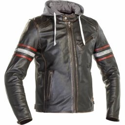Geacă Moto din Piele & Textil RICHA TOULON 2 · Negru / Roșu / Gri