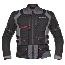 Geacă Moto din Textil SIXGEAR DELTA FORCE · Negru / Gri / Roșu