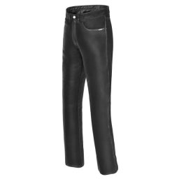 Pantaloni Moto din Piele SHOX CRUISER · Negru
